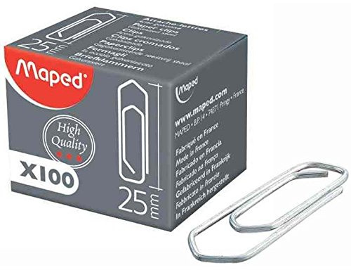 Maped Lot de 1 trombones galvanisés 32 mm