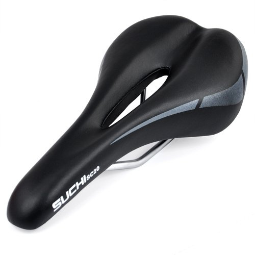 Accessotech Selle de VTT creuse unisexe avec assise rembourrée