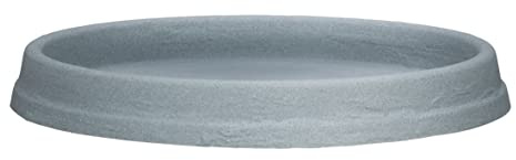 Scheurich Marcella Soucoupe en Plastique, Gris Stony, 40,5 cm de diamètre, 3,9 cm de Haut, 2,3 L