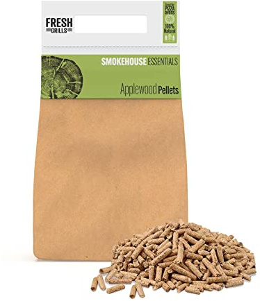 Fresh Grills Smokehouse Essentials Feueranzünder mit Geschmack, Hartholz-Pellets zum Räuchern von Lebensmitteln (Apfelholz-Pellets)