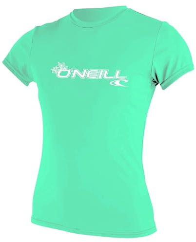 O'Neill WMS Basic Skins S/S Rash Tee Combinaisons de Surf pour Femmes, Taqua Clair, XXL