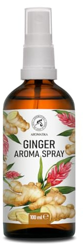 Aromaspray Ingefära 200 ml - Aromatisk Rumsspray - Rumsdimma - Linnespray - Garderobsfräschare - Rumsdoftning - Luftfräschare - Frisk Aroma - Aromaterapi
