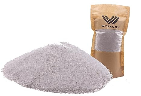 WYSKONT kvartssand för akvarium 10 kg – akvarium naturligt substrat och dekoration – lämplig för Malawi och Tanganyika-biotyper – säker för levande organismer – vit korn 0,2-05 mm