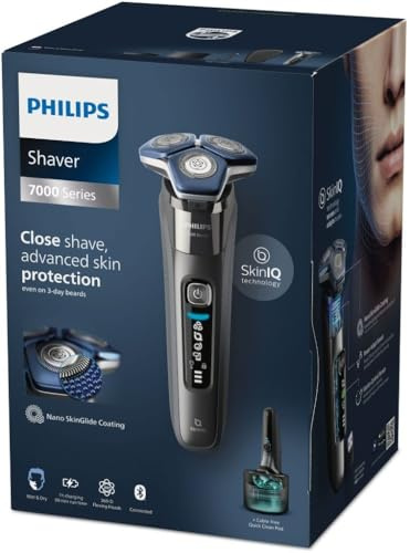 Philips Shaver Series 7000 S7887/55 Rasoir pour Homme Rasoir Rotatif Tondeuse Chrome