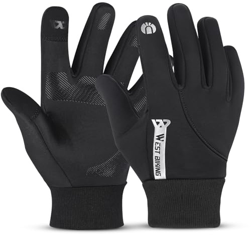 West Biking Gants de cyclisme pour enfants - Gants chauds d'hiver pour écran tactile - Gants de sport antidérapants - Gants d'équitation pour fille et garçon de 2 à 12 ans