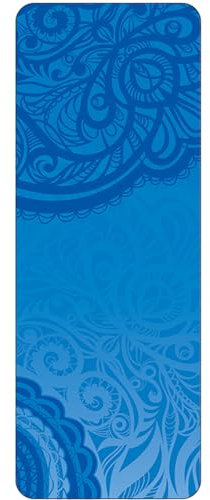 Fansu Esterilla de Yoga Antideslizante, 1 mm Esterilla de Yoga Pilates Esterilla de Gimnasia Plegable Colchoneta de Fitness Suave Esterilla Deporte Viaje par Ejercicio (183x68cm,Azul)