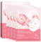 Maschera viso al collagene 4 pezzi, maschera viso al collagene idratante profonda durante la notte per la cura della pelle delle donne, elasticità, rassodamento, idratazione, per tutti i tipi di pelle