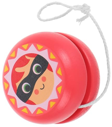 FUNNETOYU Yoyo in Legno per con Ritorno Automatico Piccolo Giocattolo Yoyo a Forma di Soldato Rosa per Principianti e Giochi Educativi a Casa e All’Aperto