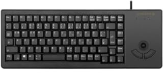 CHERRY G84-5400 XS, Tastiera Compatta con Trackball, Layout UK (QWERTY), Con Cavo (Connessione USB-A), Interruttori Meccanici ML, Nero
