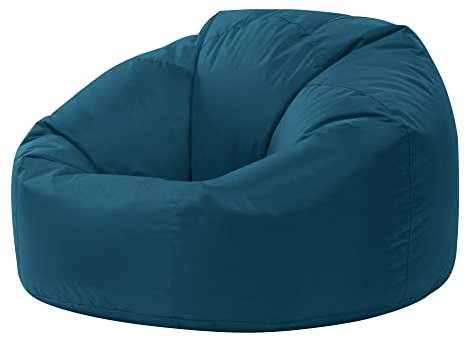Bean Bag Bazaar Kingston Gaming Beanbag, Teal, Water Resistant Fabric, Large Bean Bag for Indoor and Outdoor Use with Filling Included, Floor Chair, Gaming, Bedroom, Living Room, Garden