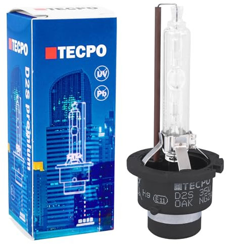TecPo D2S Xenon Grabadora Premium de 12 V 35 W 4300 K Blanco frío Bombilla de Faro Audi Volkswagen BMW Mercedes Beam Low Beam p32d de 2 E11