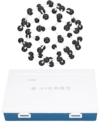 Modelo de Estructura Molecular C60, Kit de átomos de Carbono y Enlaces, Herramientas de enseñanza de ensamblaje de demostración de química, para Actividades de Aprendizaje y