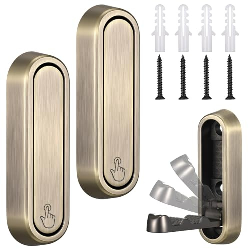 LEIFIDE 2 Pcs Antique Folding Wall Hooks 2.87 Inch Heavy Duty Foldable Coat Hooks Folding Hangers for Hanging Coat Towel Key Hat Bag Backpack