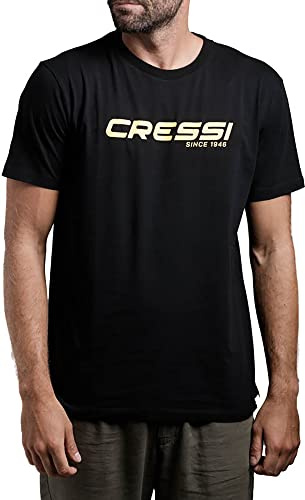 Cressi T-Shirt, Man, Shwarz Gelb, XL