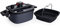 Woll Active Lite Kasserolle viereckig mit Active-Lite-Deckel und Silikoneinsatz, 22 cm x 22 cm, 9 cm hoch, 3,2 Liter, mit 2 Seitengriffen - Induktiv - Geeignet für alle Herdarten, Aluguss, anthrazit