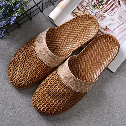 WALLDOR Promote Blood Circulation Slippers,Healthy Reflexology Sandals,Summer Couple Sandals, Home Indoor Non-Slip Slippers,Grey,44-45
