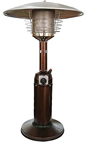 Riscaldatore da Patio da Tavolo, bruciatore Domestico Portatile in Acciaio Inossidabile per Esterni, bombola di Gas propano o butano a Bassa energia, per Cortile Gazebo da Giardino, luci di riscalda