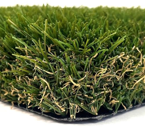 Yelloo - Gazon Synthétique Exterieur (50 mm 1x10m) Pelouse Faux Gazon pour Balcon, Terrasse, Herbe Tapis Artificiel, Rouleau Herbe