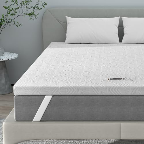 BedStory Harter Topper 140x200cm-5cm Höhe Zwei Härtegrade H3&H4 Matratzentopper,7-Zonen-Matratzenauflage aus Kaltschaum, Matratzentopper für Boxspringbett Wohnwagen Schlafsofa