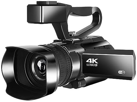 MZZYG Cámara de Video Videocámara Digital HD de Mano Videocámara de Conferencia 4K Cámara de Video Corta Todo en uno Pausa DV