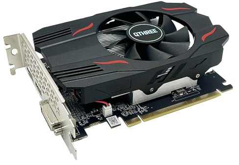 QTHREE Radeon RX 560 Graphics Card,4GB GDDR5 128 Bits,Video Card for PC Gaming with DVI,HDMI,DisplayPort,Computer GPU,PCI Express 3.0 x8,DirectX 12