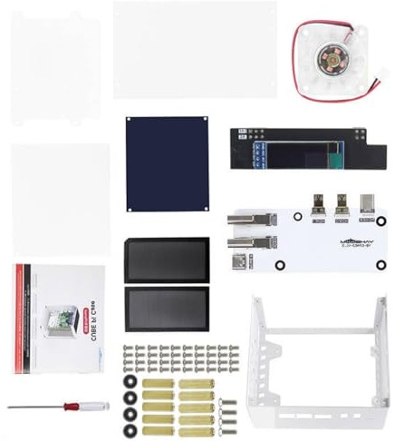 Illkjasfc Caja De PC NVMe HDDs PCIe para 5 Cajas con Refrigeración Activa Y Protecciones contra Polvo Mallas Magnéticas A Prueba De Polvo