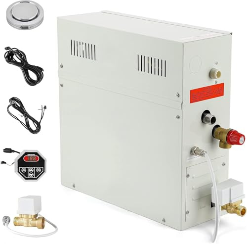 ToayNia Generador de Vapor con autodrenaje para Ducha y Sauna — Generador de Vapor para baño Turco y SPA doméstico — Kit generador de Ducha de Vapor — Calentador eléctrico para Sauna 12KW