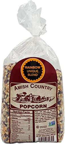 Amish Country Popcorn Rainbow Popcorn Kernels, 2 lb Bag