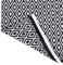 RAJRANG Black White Cotton Area Rugs - 86 x 53 cm Machine Washable Reversible Woven Carpet Geometric Diamond Entryway Rug for Bedroom Kitchen Laundry Room