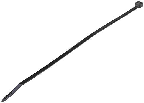 POLY POOL - PP7520.2Q Fascette Plastica Nere Set da 100pz 4.8x200mm - Fascette Fermacavi con Diametro Serraggio da 3 a 50 mm - Fascette Elettricista Nere Lunghe Stringicavo per Casa e Officina