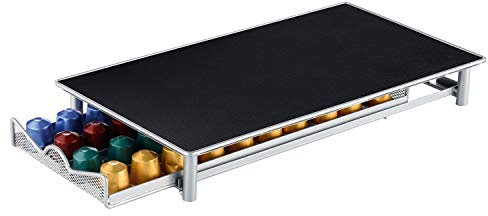 Kabalo Coffee Pod Machine Drawer for Nespresso 40 Capsule - Storage Stand Holder Dispenser