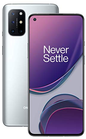OnePlus 8T 5G 8GB RAM 128GB Storage SIM-Free Smartphone with Quad Camera, 65W Warp Charge and Dual SIM - Lunar Silver - 2 Year Warranty
