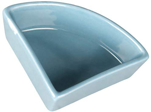 PATKAW Hamster Ecktoilette Keramikschale Lebensmittelschale Keramik Tier Feeder Schüssel Wasserbeckenschalenbeh?lter für B?rtige Blau Hamsterschalen Gericht Unterschlupf Hamster Ecktoilette Rodiept