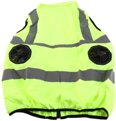 Chaleco de Enfriamiento del Ventilador Chaleco de Verano Tiras Reflectantes Ventiladores de 5V (XL)