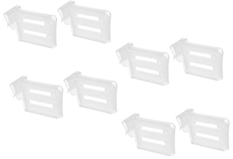 NUOBESTY 8pièces Séparateurs De Réfrigérateur Latéraux Télescopiques Diviseurs Réglables Pour Porte De Frigo Organiseur De Compartiments Résistant