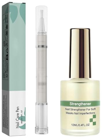 GXGM 2 Pezzi Nail Care Pen+ Smalto Rinforzante Unghie,Nail Care Pen Per Micosi con Olio di Albero del Tè, Olio per Cuticole, Indurente per Unghie, Fortificante per Unghie per Uso Esterno