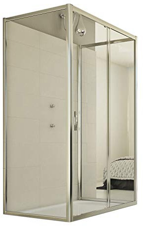 Cabine douche 3 côtés 70x110x70 CM H198 Transparent mod. Young Trio 1 Porte
