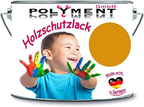 Polyment GmbH - Vernice protettiva per legno, resistente alle intemperie, protezione a lungo termine dagli agenti atmosferici, protezione per legno RAL 1006 giallo mais