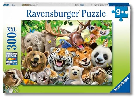 Ravensburger Exotic Animals Selfie 300 Piece Jigsaw Puzzle for Adults and Children Age 9 Years +