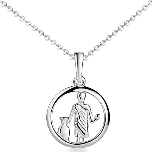Materia Wassermann Anhänger - Sternzeichen Kette Silber 925 rhodiniert KA-489-K142