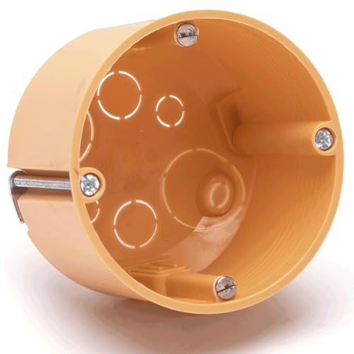 Scatola da incasso per interruttore tedesco a 1 chiave, arancione