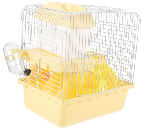 BESPORTBLE Doppelstöckiger Hamsterkäfig Groß Aus Atmungsaktivem Draht Abnehmbar Robust Und Sicher Für Kleine Haustiere Wie Mäuse Rennmäuse Und Zwerghamster Zum Spielen Und Entspannen