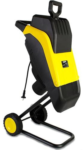 YZRDCXM Electric Garden Chipper, Garden Shredder,2500W Wood Chipper, With 45l Collection Box And Leaf Collection Bag, 20M Power Cord,40mm Max Cutting Capacity, for Lawn and Garden