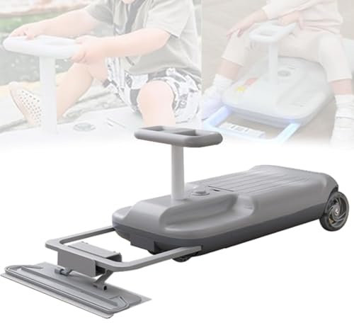 Portable go-kart Mop Cleaner for Kids - Electric Ride-On Car with Variable Speed Control and Storage Box - Indoor Outdoor Fun