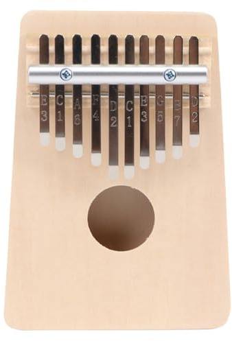 Beavorty Kalimba DIY de 10 Teclas de Madera, Piano de Pulgar Compacto para Principiantes, Instrumento Musical Portátil para Aprendizaje y Práctica