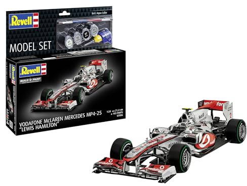 Revell Model Set 67096 McLaren Mercedes MP4-25 Lewis Hamilton 1:24 Scale Unbuilt/Unpainted Plastic Model Kit With Accessories