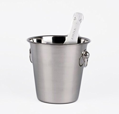 Lifestyle - Champanera con Asas en Acero Inoxidable - Acabado Mate