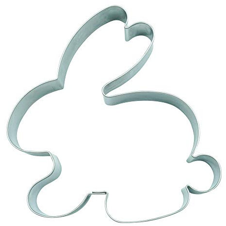 BekkiB - Ausstecher Hase - 9,5 cm lang - Große Ausstechformen aus Edelstahl sind spülmaschinengeeignet - Ideal für Ostern - 2007