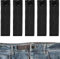 Bequeme Hosenbunderweiterung, 5 Stück, in Schwarz, für Damen und Herren, verlängert den Hosenbund bis 14 cm, für Jeans und Hosen, 3 Größen einstellbar, elastisches Hosenband, Jeanshose Verlängerung