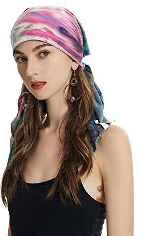 ZLYC - Gorro de quimioterapia de verano para mujer, turbante, bufanda preanudada, Talla única
